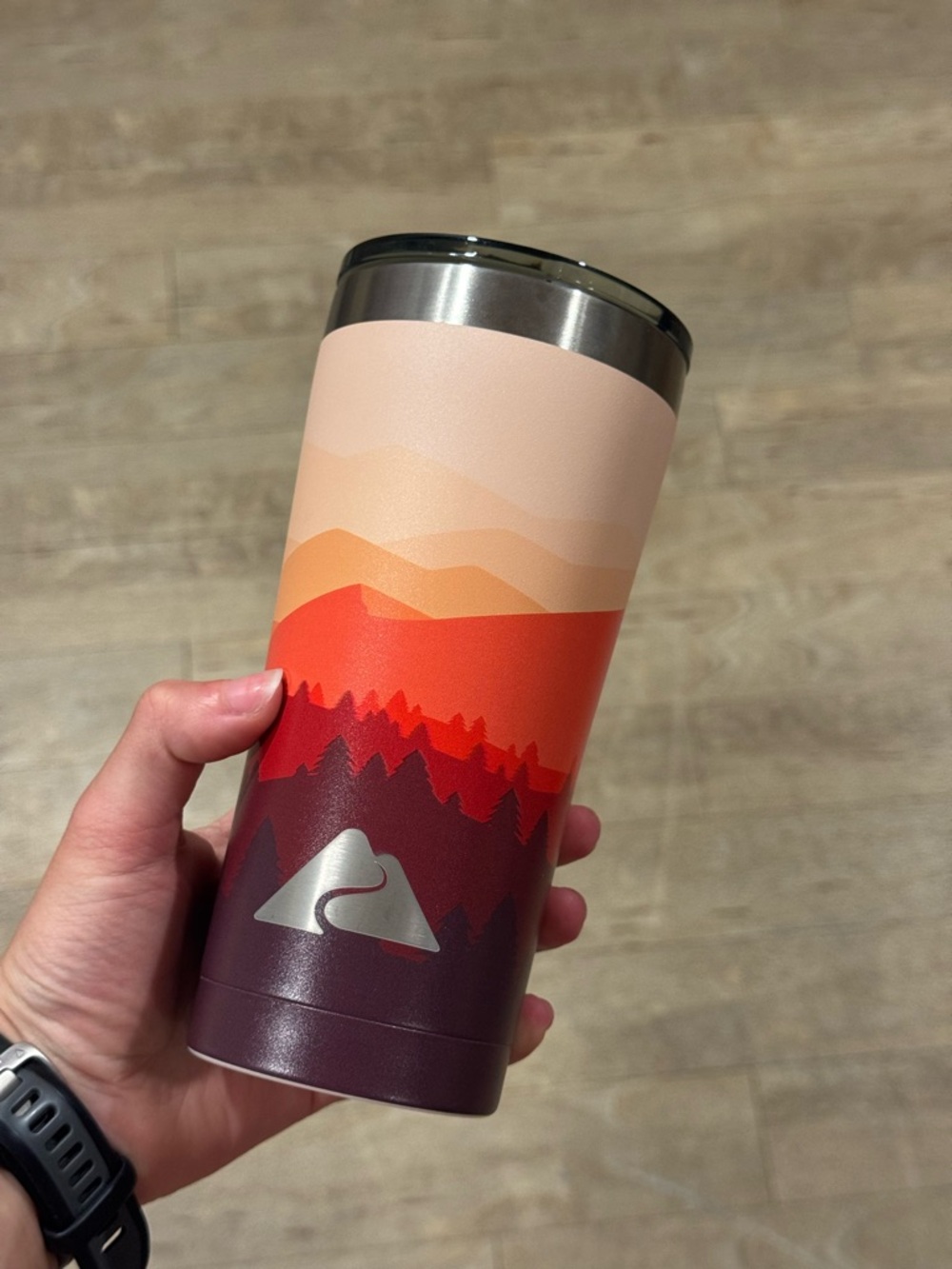 Ozark Trail Pink Orange Red Gradient Stainless Tumbler
